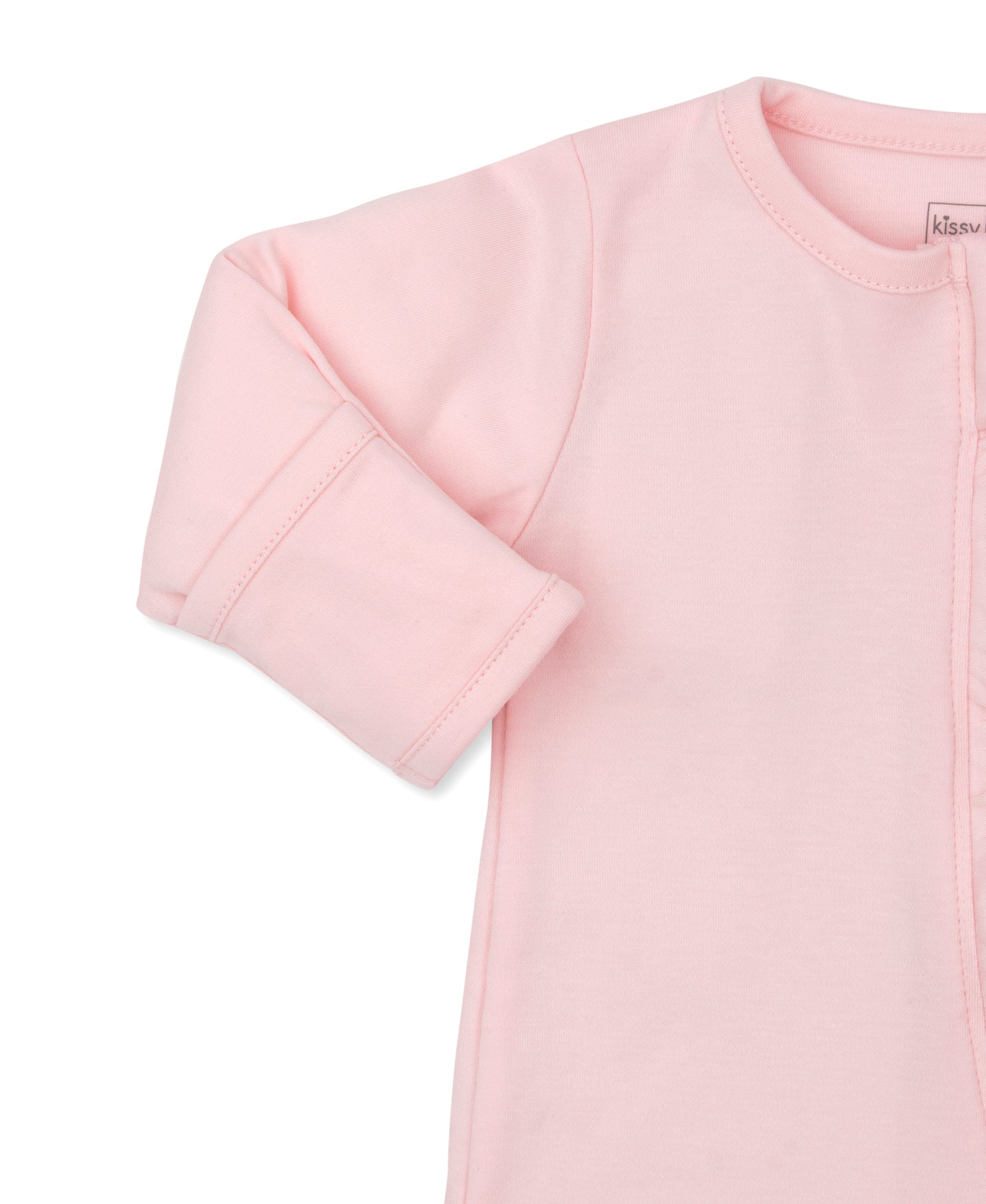 Breezy Clouds Pink Ruffle Zip Footie