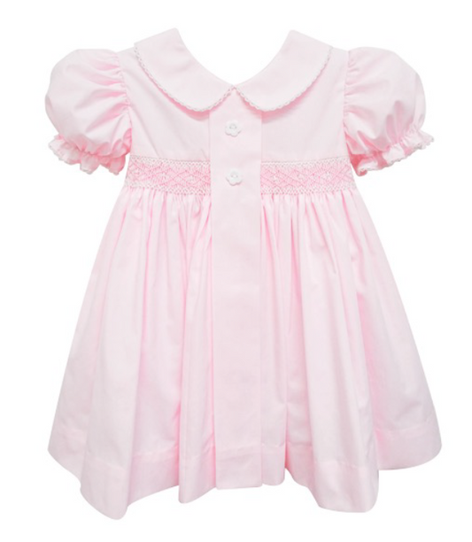 Sweetly Smocked Pink Broadcloth Dress