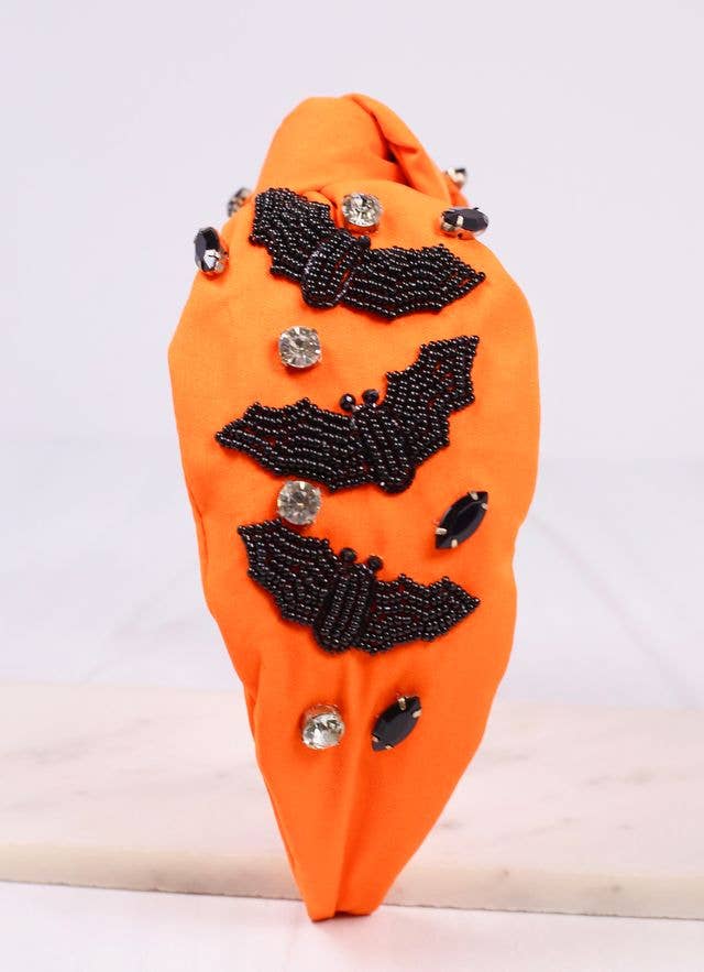 Going Batty Headband, Orange