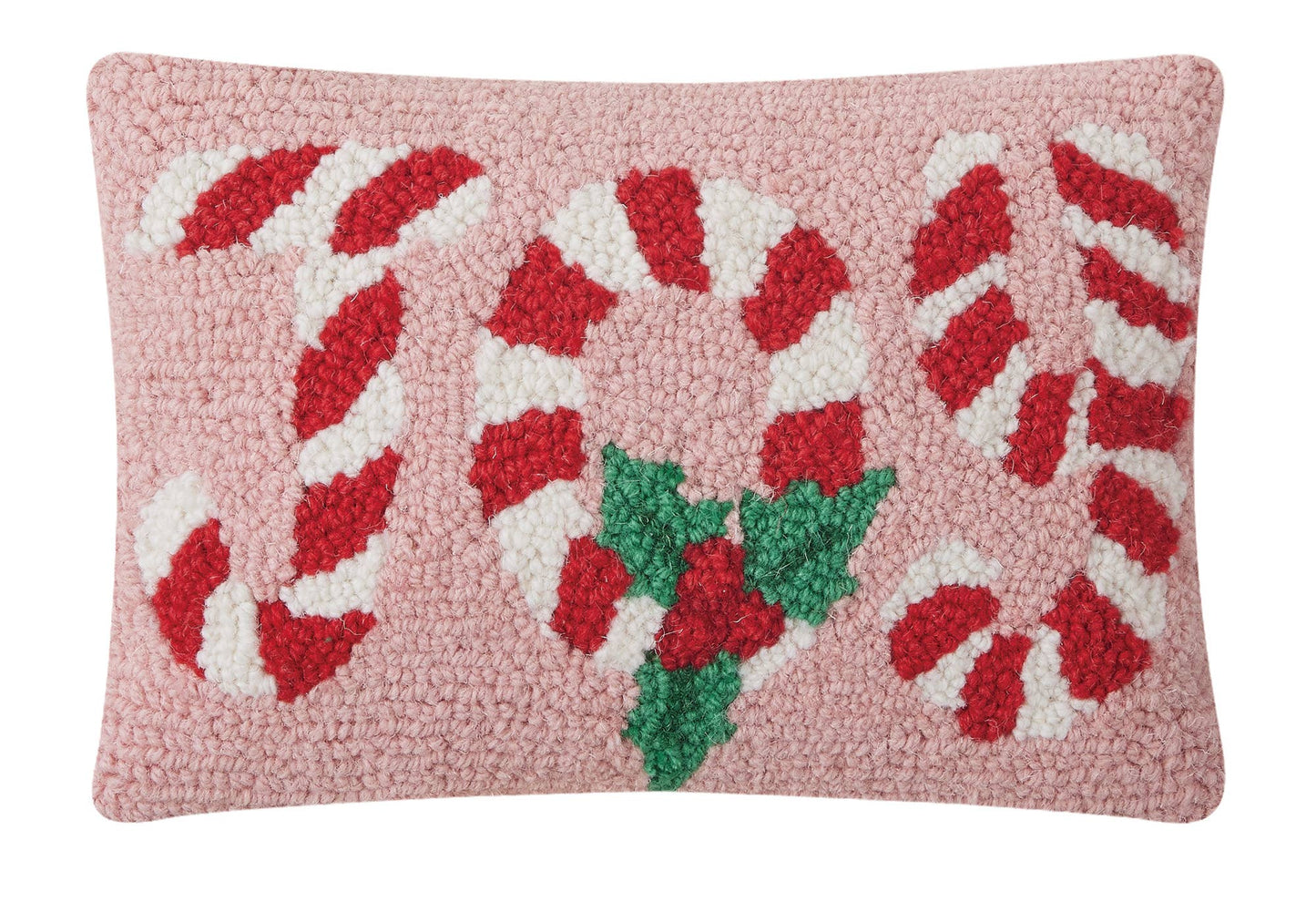Hook Pillow, Candy Cane Joy