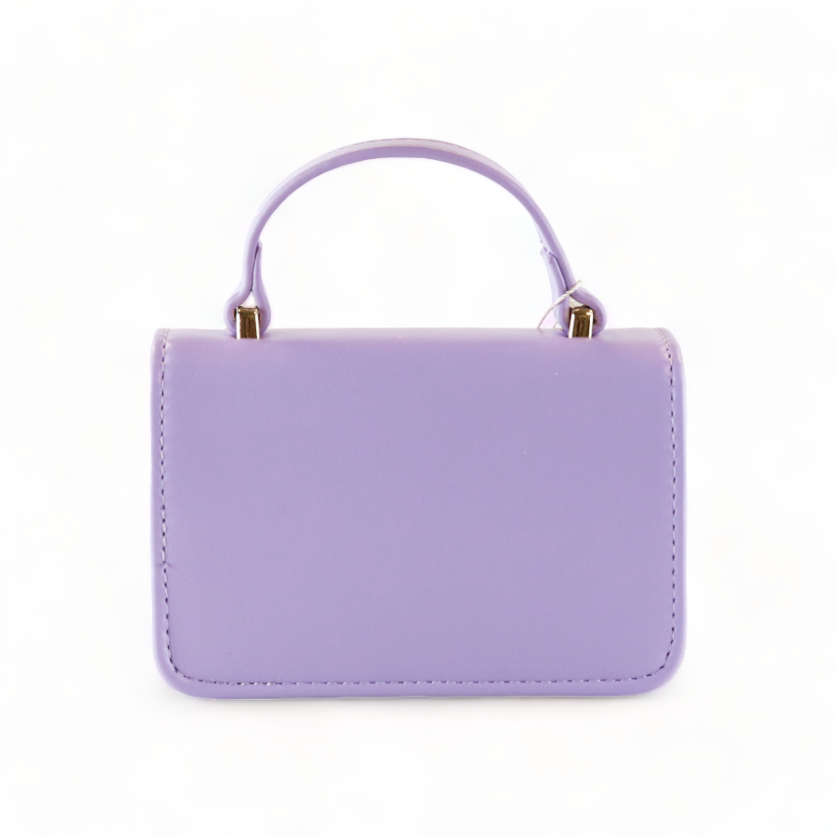 Unicorn & Cherry Applique Purse, Purple