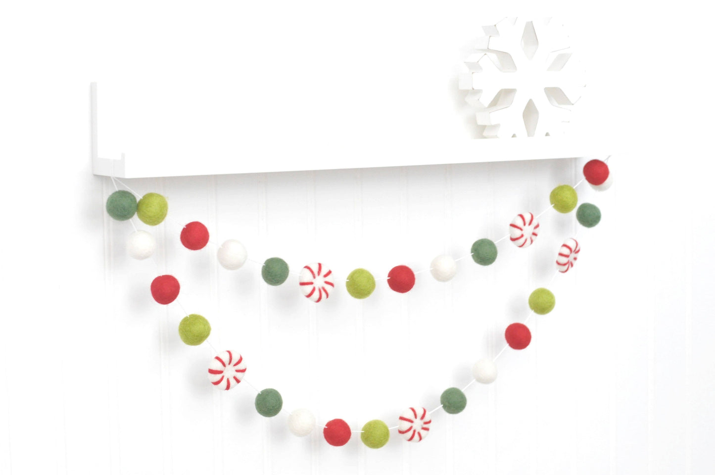 Classic Felt Peppermint Garland