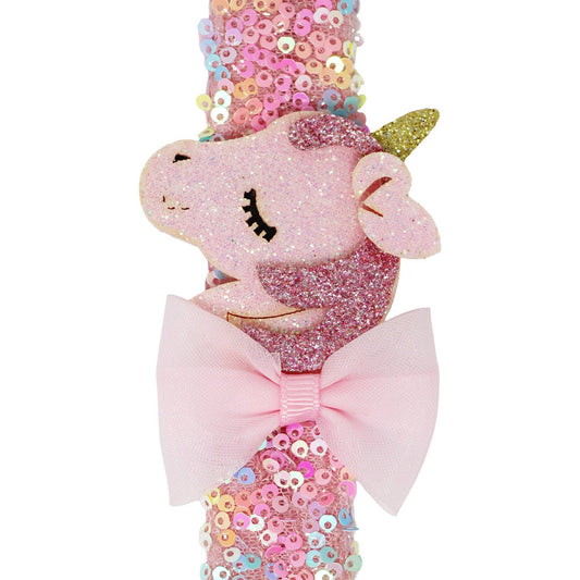 Unicorn Sequin Slap Bracelet