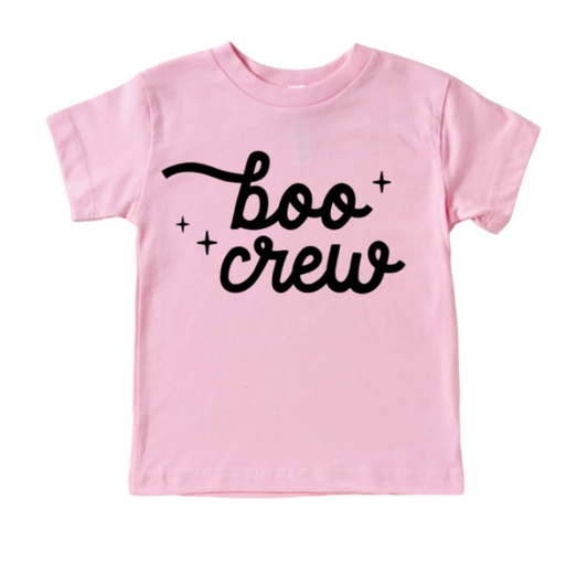 Short Sleeve Boo Crew Pink T-Shirt