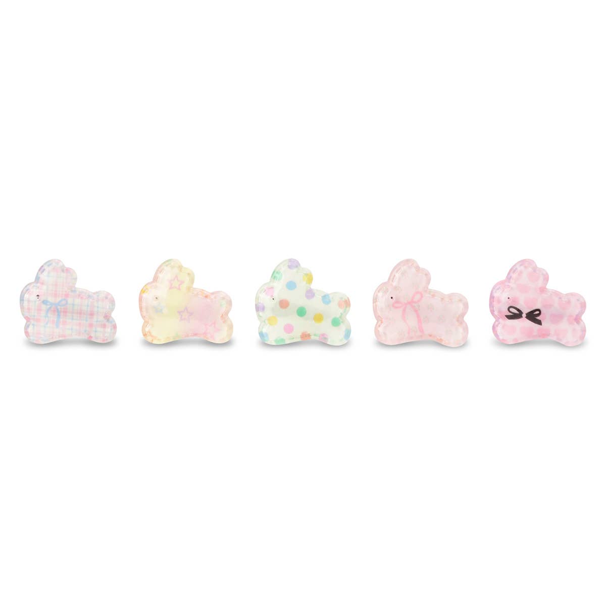 Bunny Hair Clips Set of 5