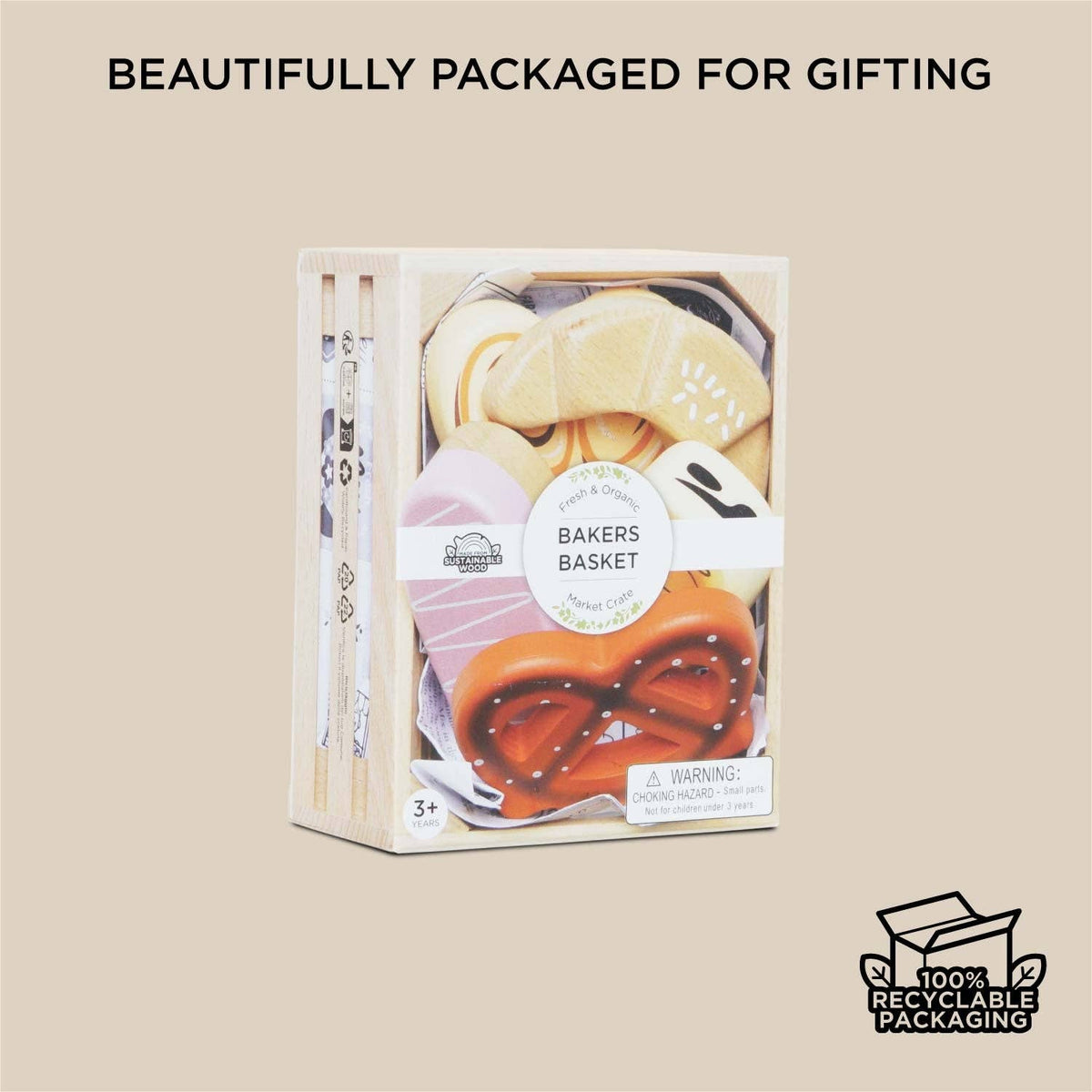 Bakery & Patisserie Wooden Market Crate