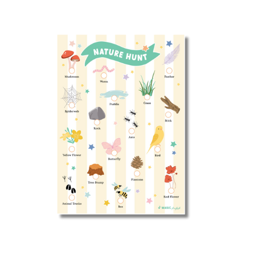 Nature Hunt Pretend Play Notepad