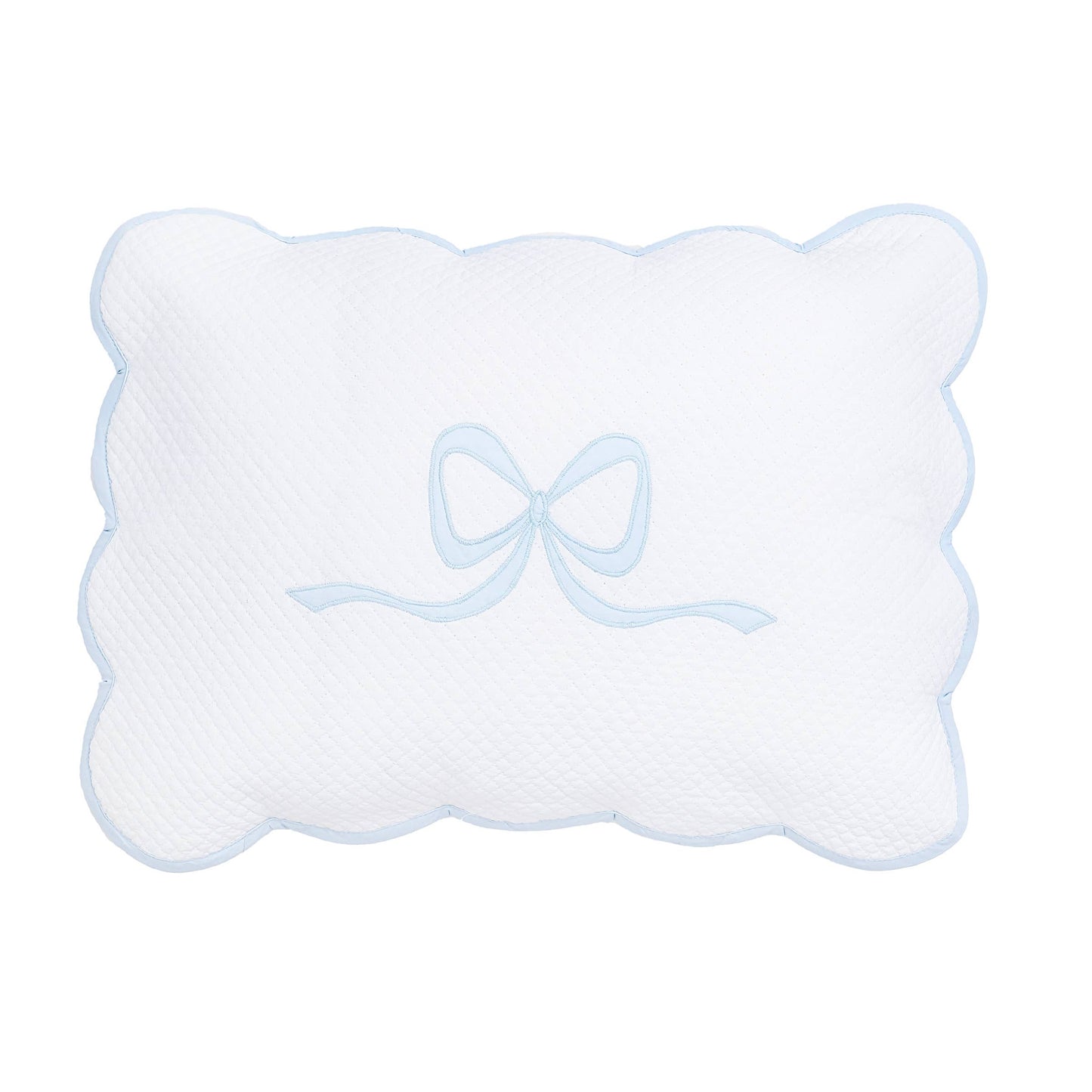 Quilted Blue Bow Sham