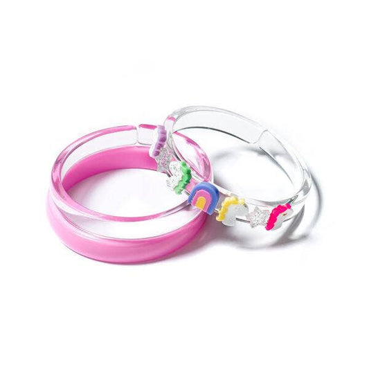 3 Piece Bangle Set, Unicorns & Stars