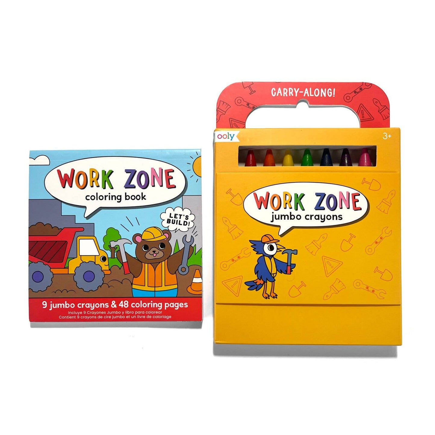 Carry Along Crayons & Coloring Book Kit , Work Zone
