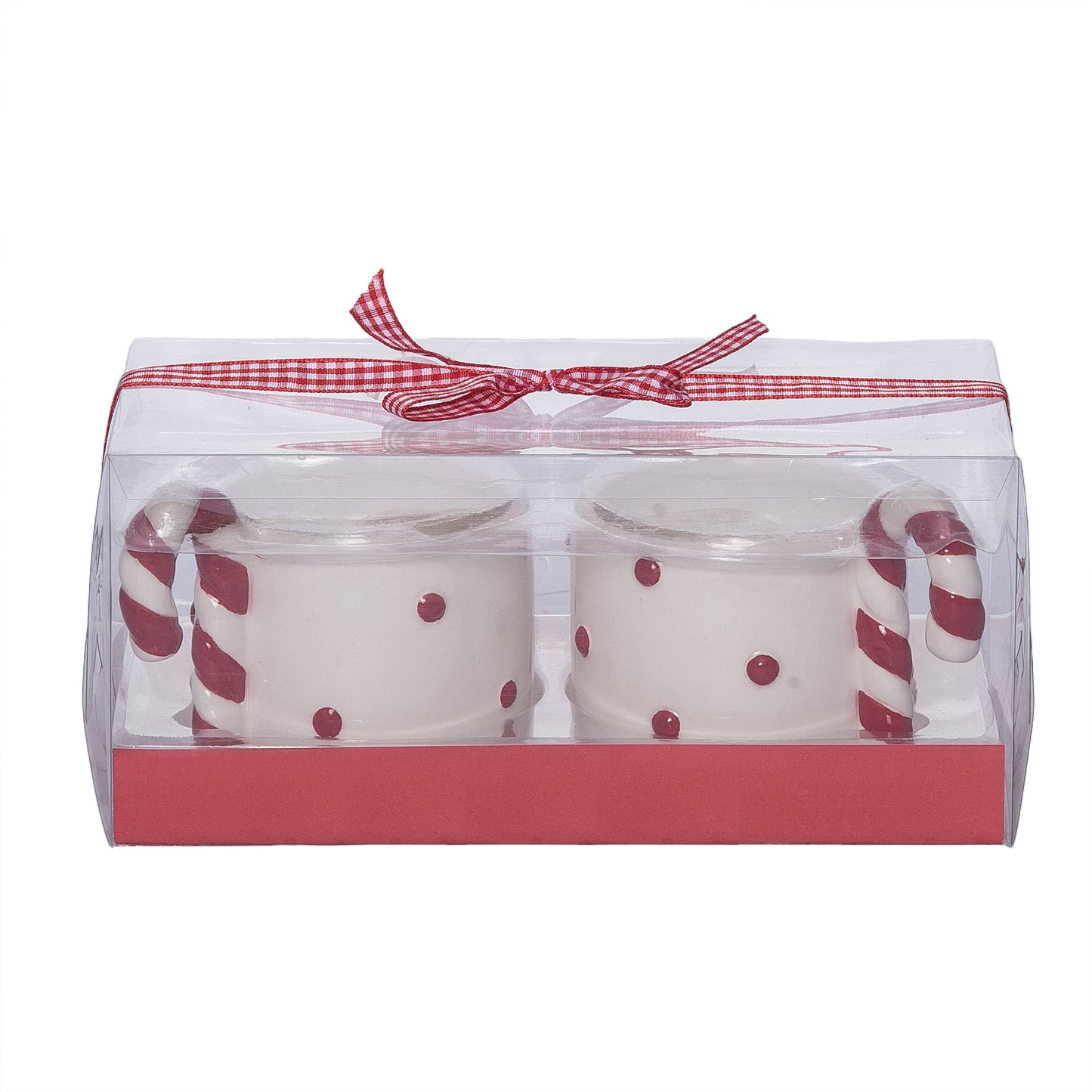 Christmas Peppermint Mugs, Set of 2