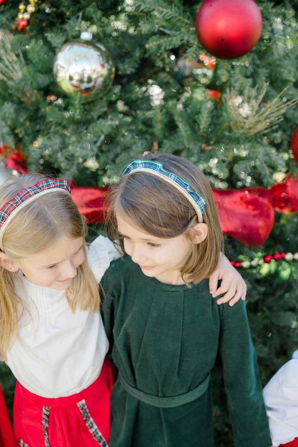 Tartan Winter Chic Crown Headband, Green