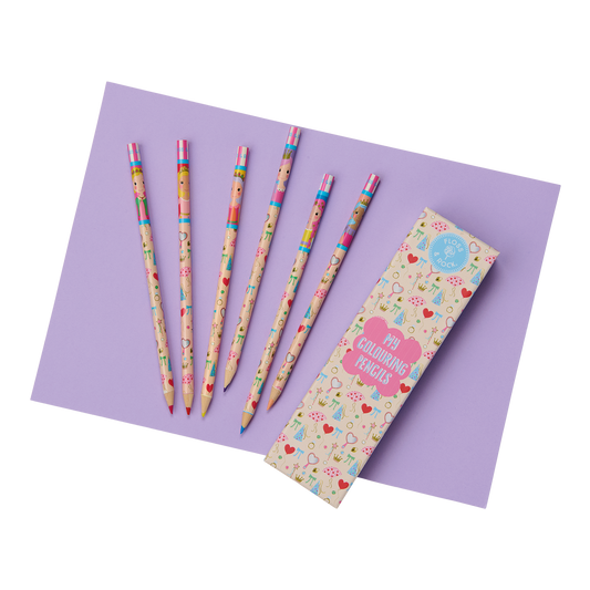 Princess My Pack of 6 Coloring Pencils