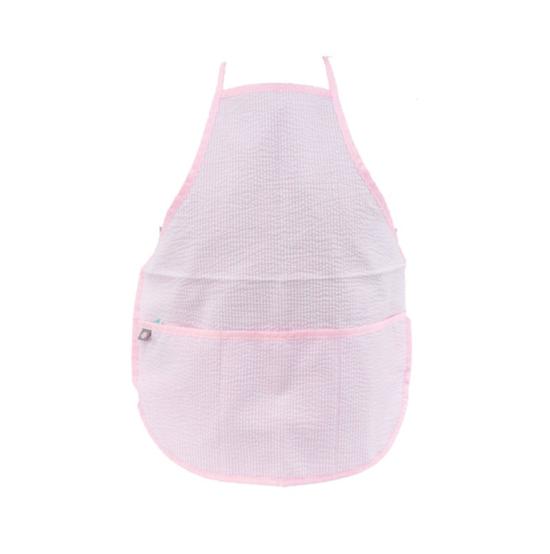 Seersucker Art Smock/Apron, Pink