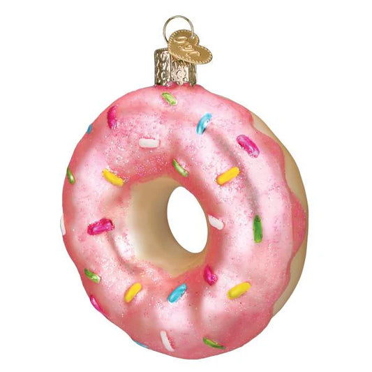 Ornament, Pink Sprinkles Donut