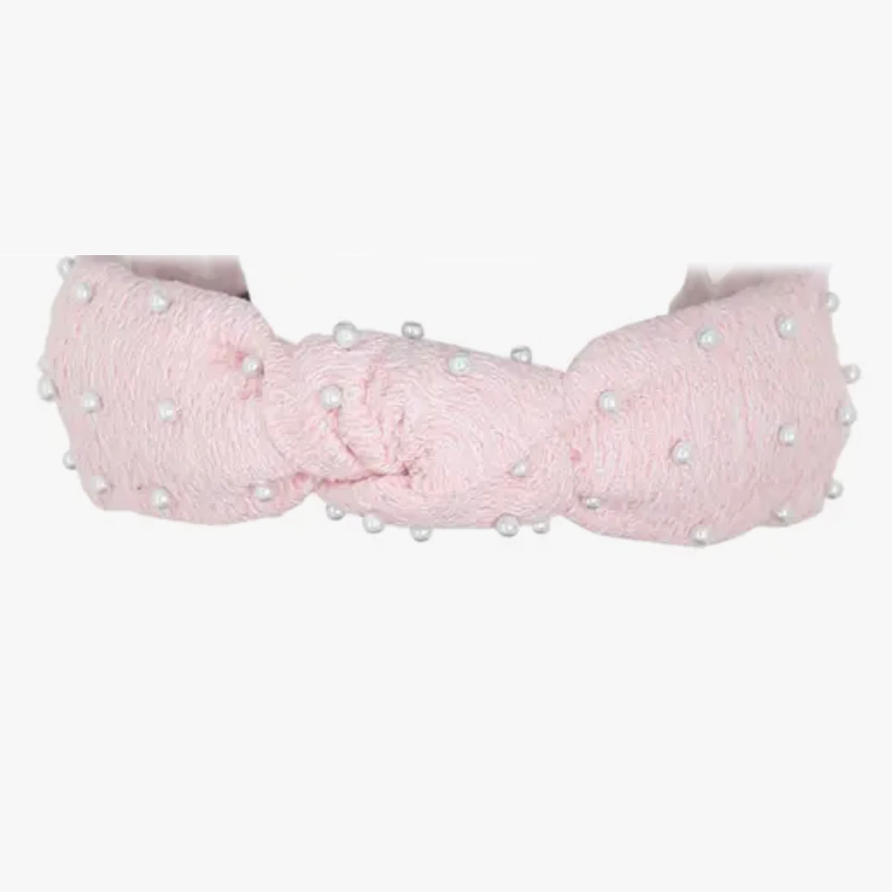 Pearl Tweed Knot Headband