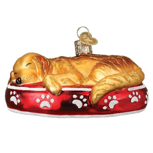 Ornament, Sleepy Golden Retriever