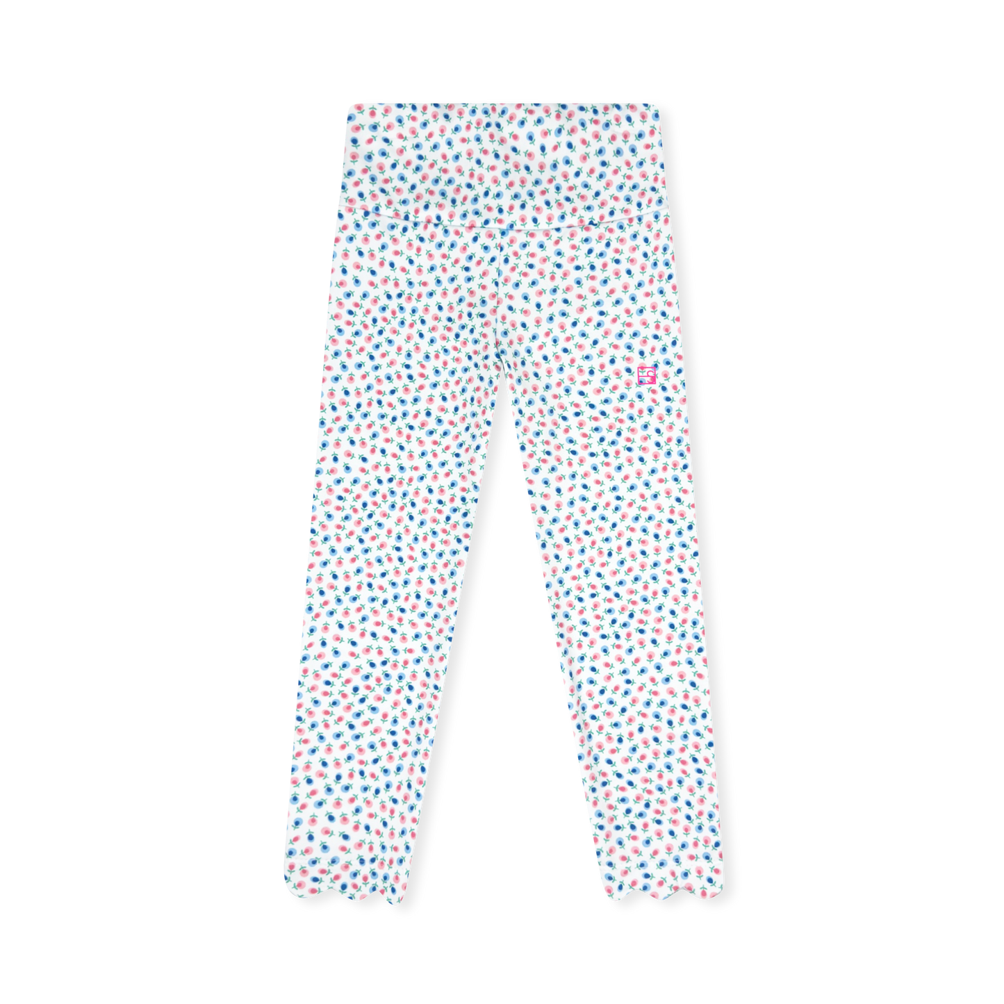 Sadie Scallop Legging - Kindness Blooms Floral Athleisure
