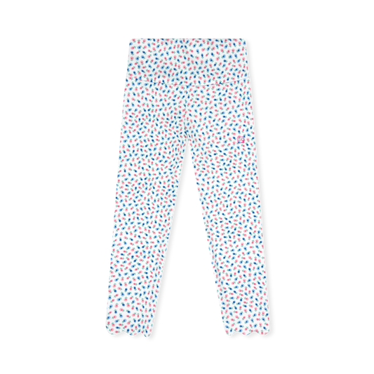 Sadie Scallop Legging - Kindness Blooms Floral Athleisure
