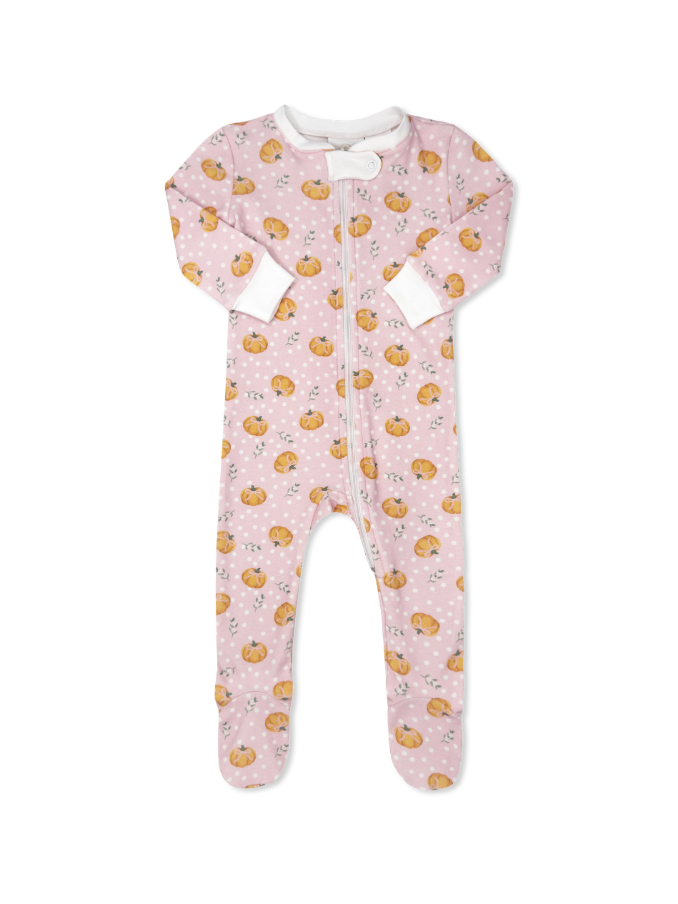 Once Upon A Time Footie, Pumpkin Patch Delight, Pink