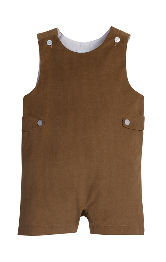 Button Tab John John - Chestnut Corduroy