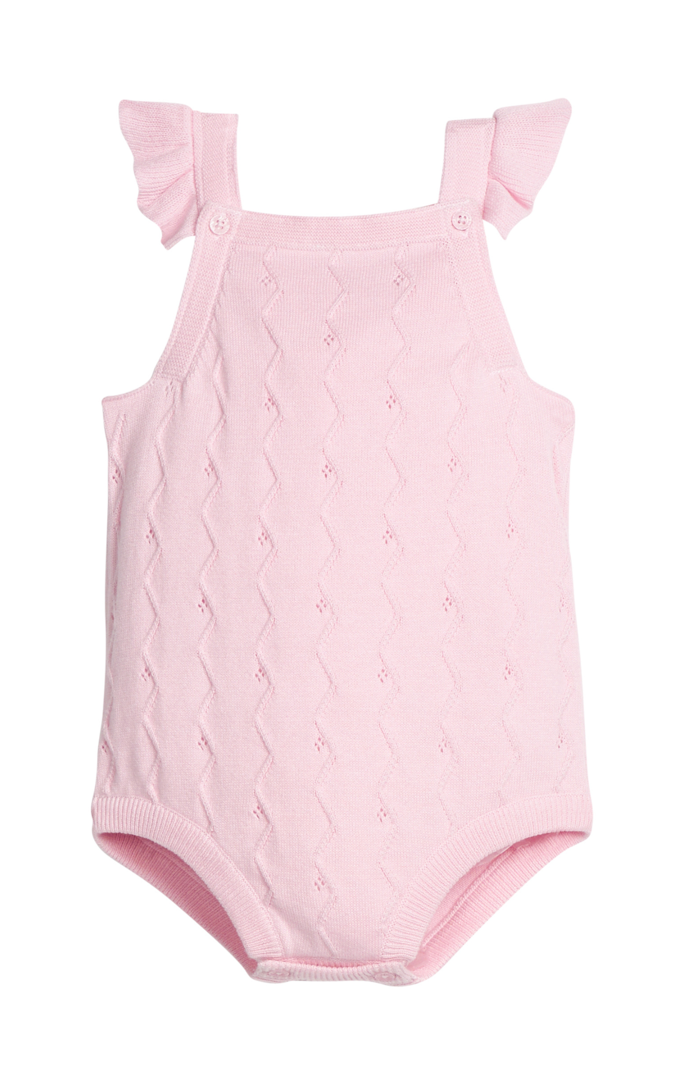 Pointelle Knit Bubble - Light Pink