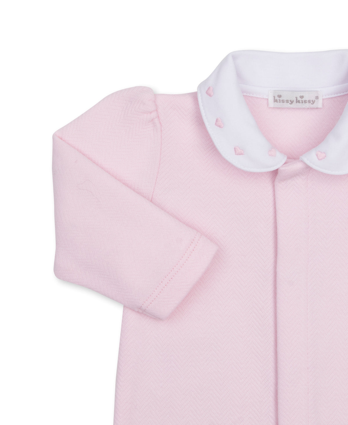 Collared Jacquard Footie, Baby Blessings