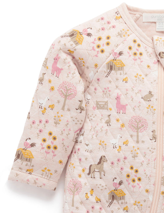 Quilted Farm Footie