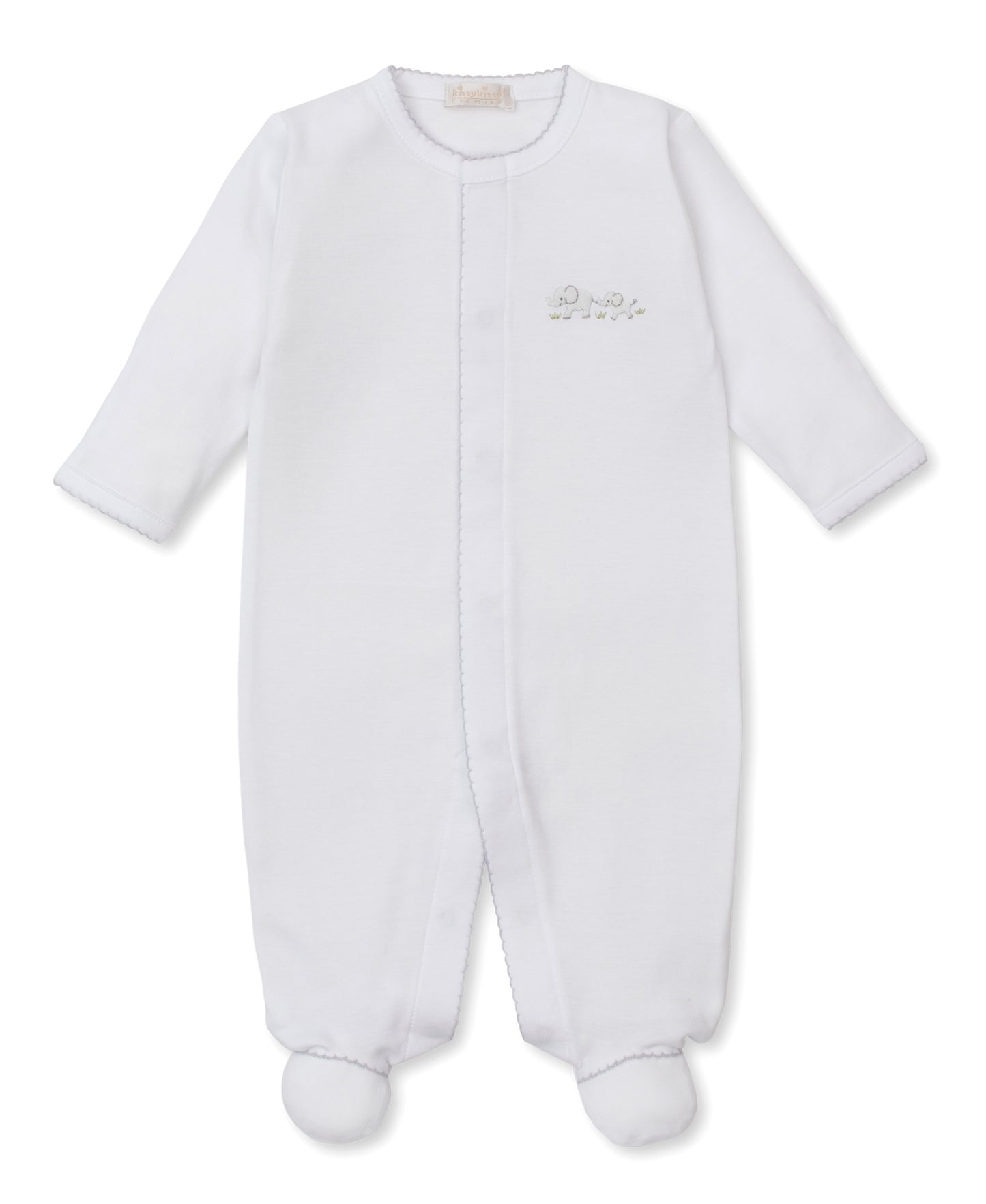 Premier Footie with Hand Embroidery, Elephant Esprit