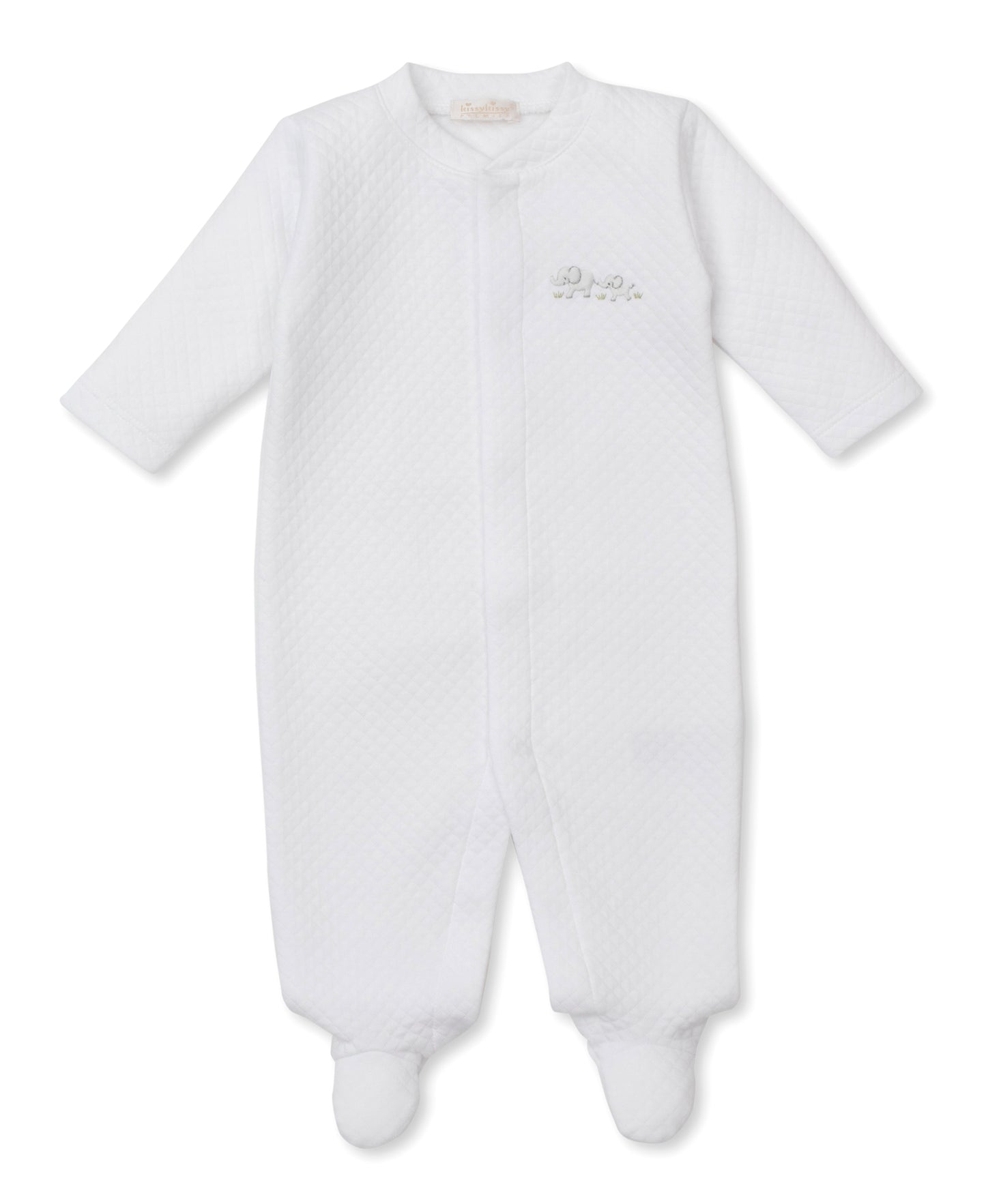 Premier Jacquard Footie with Hand Embroidery, Elephant Esprit