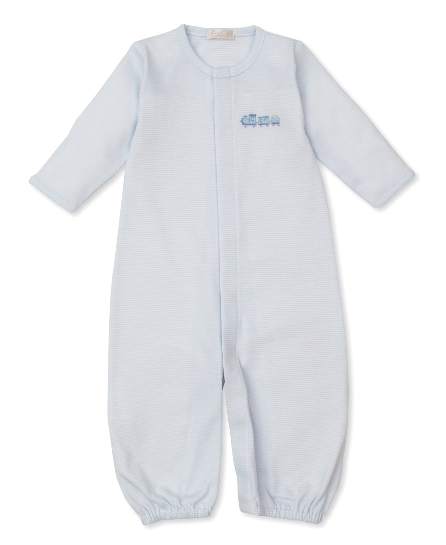 CLB Striped Premier Converter Gown with Train