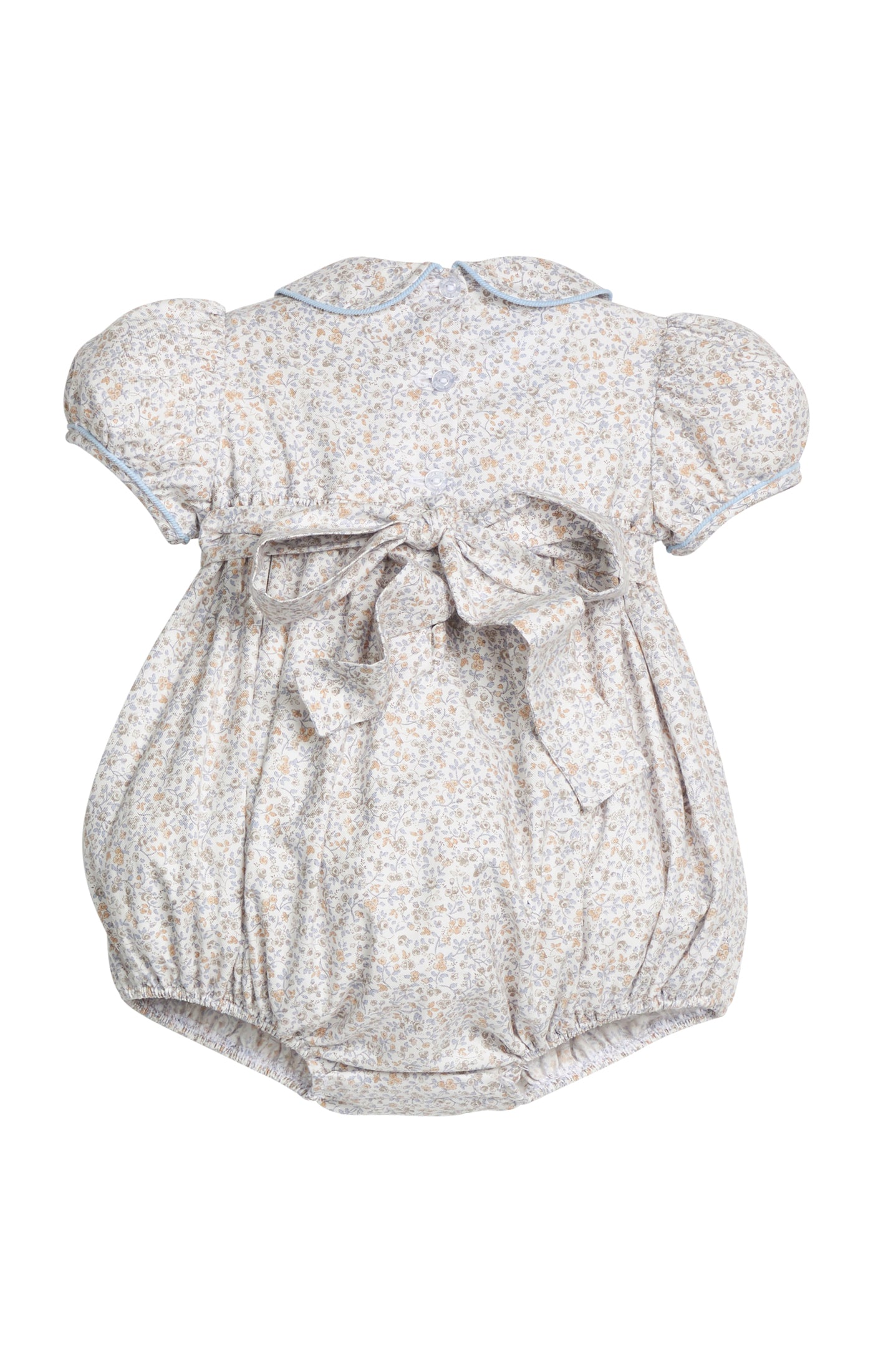 Smocked Peter Pan Bubble - Winthrop Floral