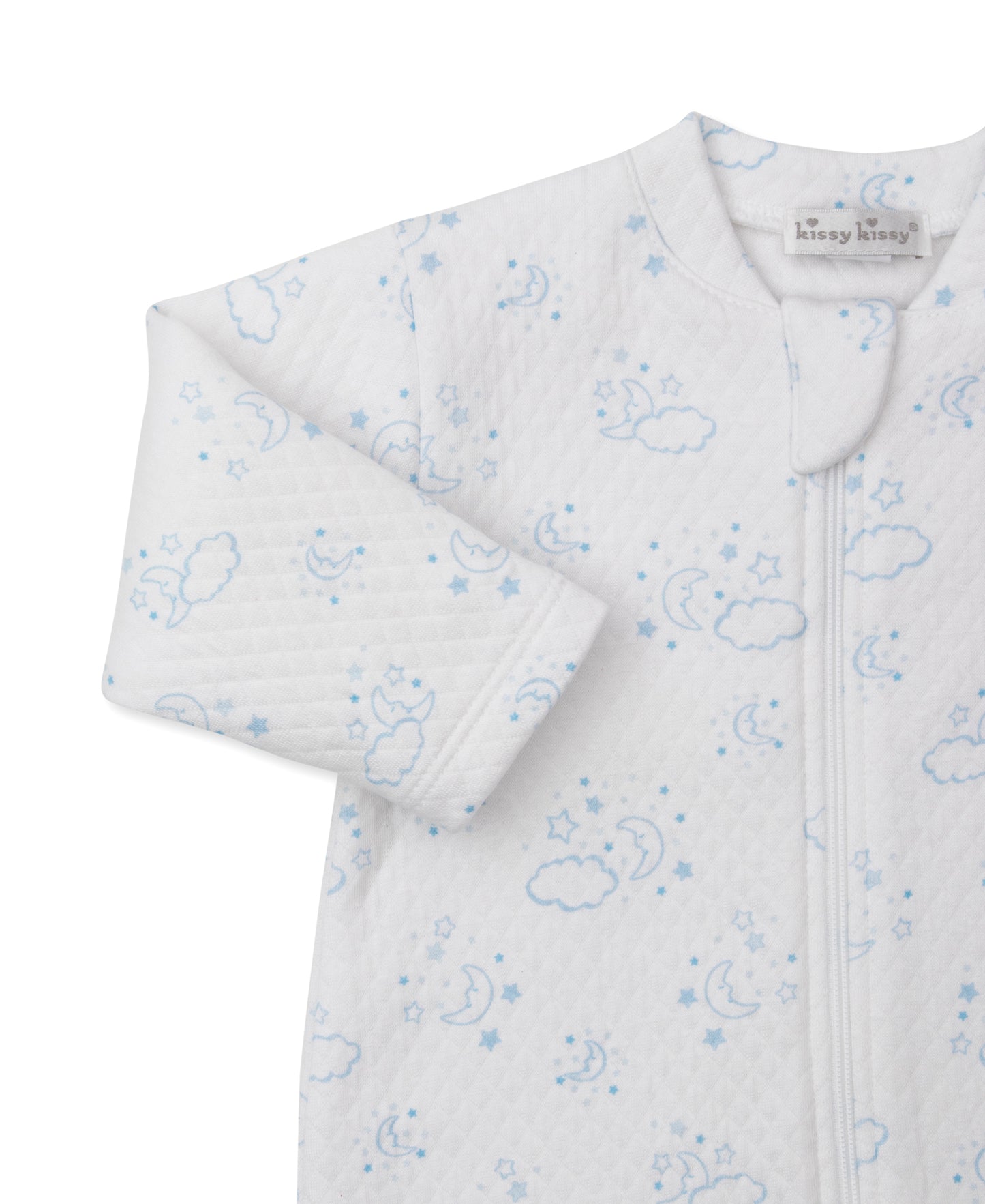 Printed Jacquard Printed Zippered Footie, Cheerful Good Night