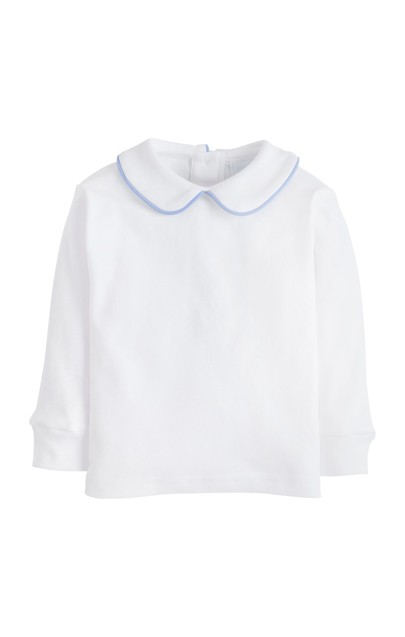 Piped Peter Pan Shirt - Light Blue