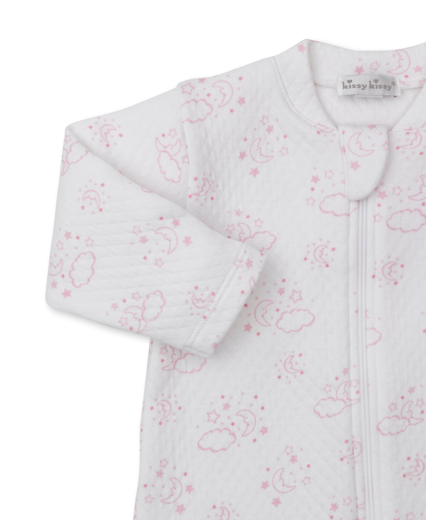 Printed Jacquard Printed Zippered Footie, Cheerful Good Night