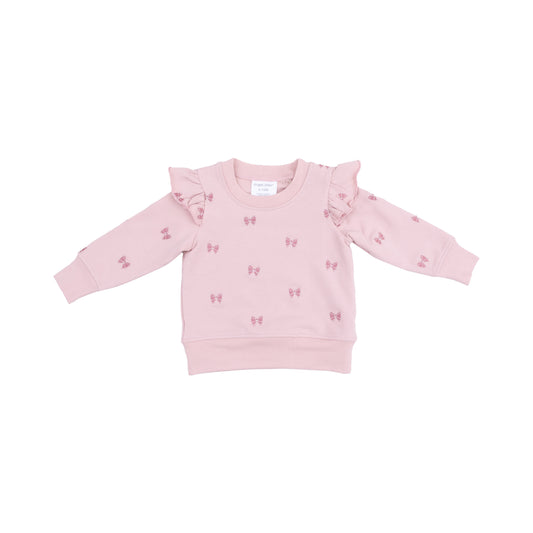 Bows French Terry Ruffle Sweatshirt + Joggers