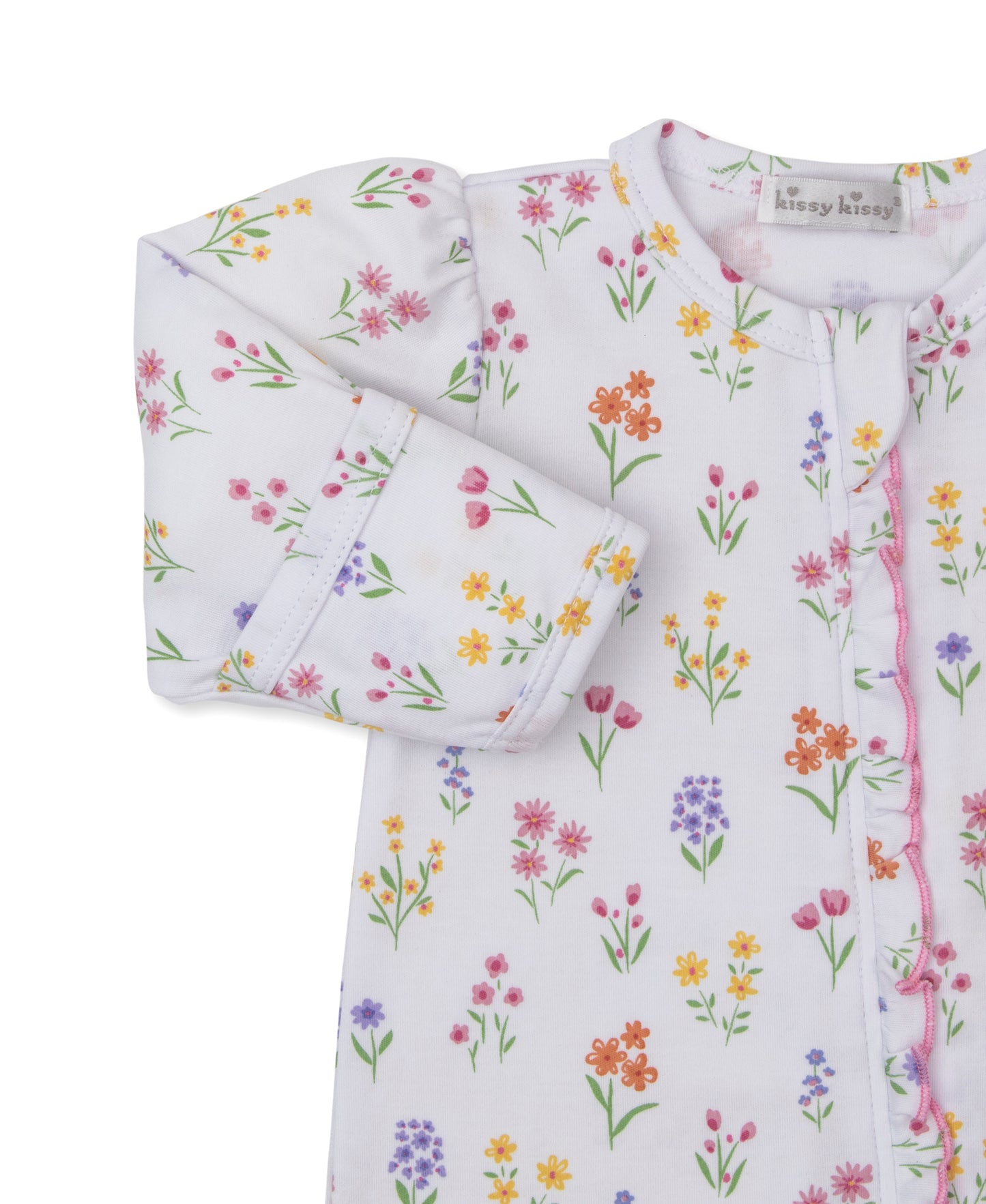 Printed Zippered Footie, Summer Wildflowers