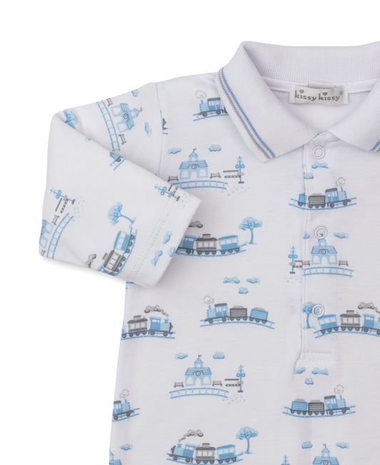 Printed Playsuit, Roundabout Railroad