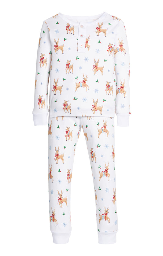 Boy's Printed Jammies, Reindeer Games