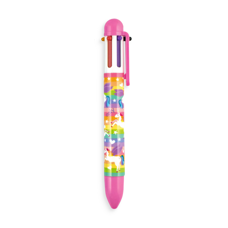 6 Click Multi Color Pen, Unique Unicorns (sold individually)