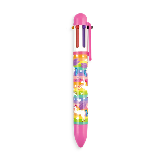 6 Click Multi Color Pen, Unique Unicorns (sold individually)