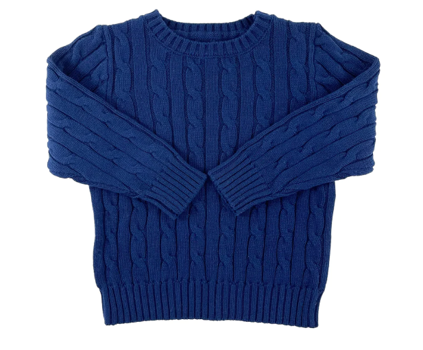 Cable Crewneck Knit Sweater