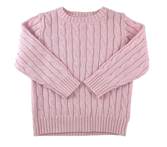 Cable Crewneck Knit Sweater