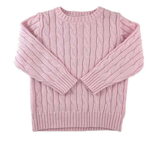 Cable Crewneck Knit Sweater