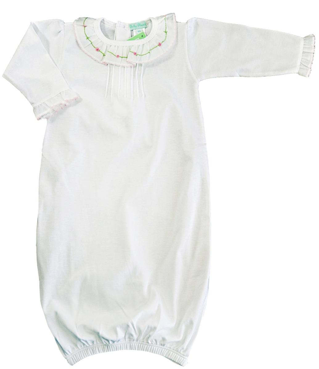 Rosevine Embroidered Collar Daygown