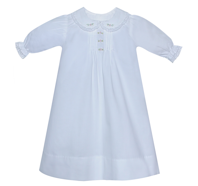 Embroidered Roses Emma Lou Girl Daygown