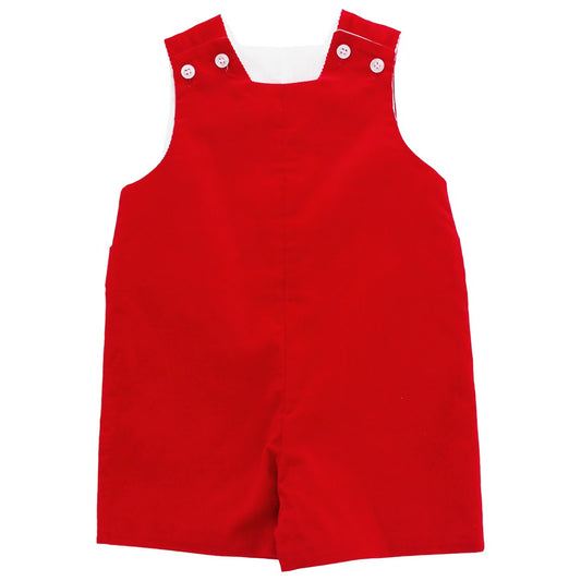 Corduroy Short John John with Tab