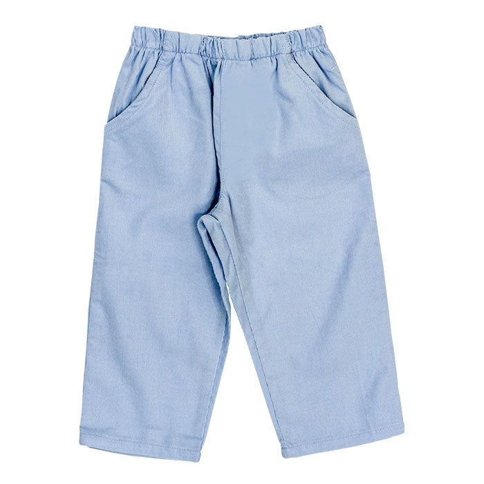 Light Blue Corduroy Pull On Pants