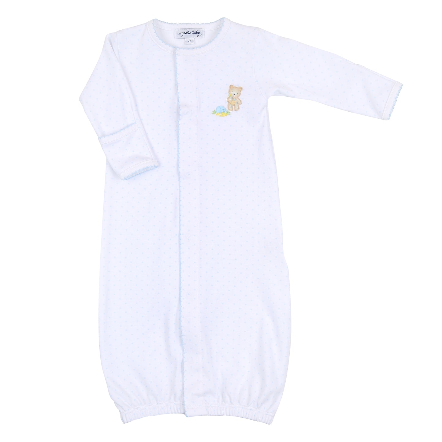 Sweet Teddies Blue Embroidered Converter Gown