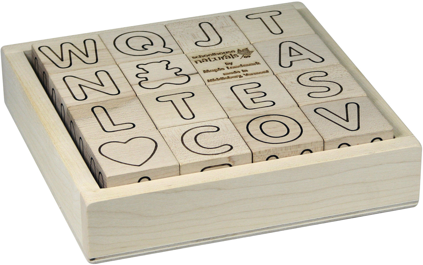 Natural ABC Block Set